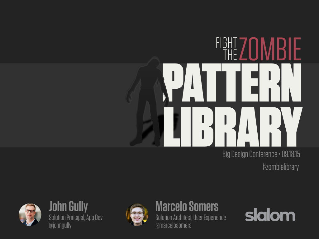 Fight the Zombie Pattern Library Slide Cover